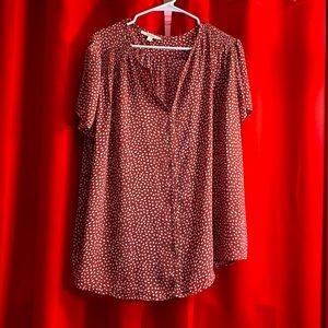 Fun2Fun Short Sleeve Blouse Size 3X